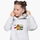 Детский худи Вся правда о медведях (We Bare Bears) Светло-серый меланж (9298-2893) 140 см - изображение 1