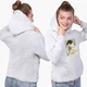 Детский худи БТС (BTS) Светло-серый меланж (9298-3262) 164 см - изображение 4