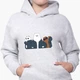 Детский худи Вся правда о медведях (We Bare Bears) Светло-серый меланж (9298-2895) 152 см - изображение 3