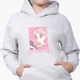 Детский худи Сейлор Мун (Sailor Moon) Светло-серый меланж (9298-2914) 164 см - изображение 3