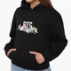 Детский худи БТС (BTS) Черный (9298-1061) 140 см - изображение 1