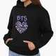 Детский худи БТС (BTS) Черный (9298-3268) 164 см - изображение 1