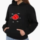 Детский худи Облако Акацуки Наруто (Akatsuki Naruto) Черный (9298-3044) 128 см - изображение 1