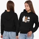 Детский худи Вся правда о медведях (We Bare Bears) Черный (9298-2892) 164 см - изображение 2
