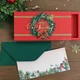 Gift box Holidays с різдвяним вінком Листівка з конвертом з Різдвом - зображення 6
