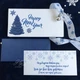 Gift box Winter time білий з синім Новорічна листівка з ялинкою. Ручна робота - зображення 3