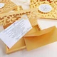 Gift box Afrodita колір золото Оригінальні конверти для грошей на весілля, день народження, ювілей - зображення 3