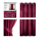 Штора блек-аут на люверсах AmeliaHome Velvet 140 х 245 см (13050717160) червоний оксамит - изображение 1