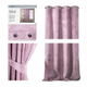 Штора блек-аут на люверсах AmeliaHome Velvet 140 х 270 см (13050716515) пудровий рожевий - изображение 1