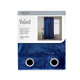 Штора блек-аут на люверсах AmeliaHome Velvet 140 х 270 см (13050716289) синій - изображение 3