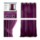 Штора блек-аут на люверсах AmeliaHome Velvet 140 х 270 см (13050716618) фіолетовий - зображення 1