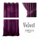 Штора блек-аут на люверсах AmeliaHome Velvet 140 х 270 см (13050716618) фіолетовий - зображення 5