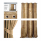 Штора блек-аут на люверсах AmeliaHome Velvet 140 х 270 см (13050716415) гірчичний - изображение 1