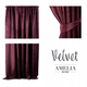 Штора блек-аут AmeliaHome Velvet 140 х 270 см (13050717537) бордовий - изображение 5