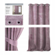 Штора блек-аут на люверсах AmeliaHome Velvet 140 х 270 см (13050716260) бузковий оксамит - изображение 1