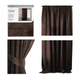 Штора блек-аут AmeliaHome Velvet 140 х 270 см (13050717893) коричневий - зображення 1