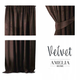 Штора блек-аут AmeliaHome Velvet 140 х 270 см (13050717893) коричневий - зображення 5
