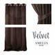 Штора блек-аут на люверсах AmeliaHome Velvet 140 х 270 см (13050715964) коричневий - изображение 5