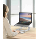 Підставка для ноутбуків та планшетів HQ-Tech Stabletron MD-5 Aluminum Laptop Stand Silver підвищена стійкість для ноутбуків до 17 дюймів (колір siilver) - зображення 5