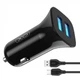 Автомобільний зарядний пристрій XO TZ-10 12W/2,4A microUSB чорний - изображение 1