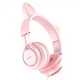 Наушники Hoco W36 Cat Ear Stereo Bluetooth Headphones Pink - изображение 2