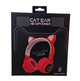 Бездротові дитячі Навушники з підсвічуванням Cat Ear BT028C Червоні CA-3531 - зображення 3