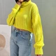 Свитер укороченный арт. 01474-В Volumex S/M (One Size) лимонная - изображение 2