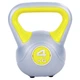 Гиря пластиковая Zelart Fit 5734-4 вес 4кг Grey-Yellow - изображение 1
