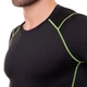 Спортивная компрессионная футболка мужская Zelart Lidong Fit 500 размер M (165-170 см) Black-Green - изображение 5