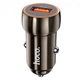 Автомобильное зарядное устройство в прикуриватель HOCO Z46 |1USB, 18W/3A, QC| grey - изображение 1