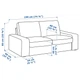 Диван 2-місний IKEA KIVIK Kelinge сіро-бірюзовий (494.430.44) - изображение 8