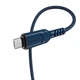 Кабель HOCO X59 USB to Micro 2.4A, 1m, nylon, TPE connectors, Blue - изображение 2