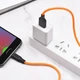Кабель Hoco X21 Plus Silicone MicroUSB 1м. black/orange - изображение 3