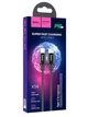 Кабель HOCO X14 Type-C to iP 3A, 20W, 1m, nylon, aluminum connectors, Black - изображение 4