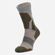 Набор мужских носков высоких HEAD Hiking Crew 701219910-001 43-46 (2 пары) Серый с зеленым (8720245372633) - изображение 2