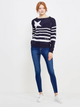 Sweter damski Tommy Hilfiger WW0WW21837 S Granatowy/Biały (8719257502626) - obraz 3