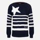 Sweter damski Tommy Hilfiger WW0WW21837 S Granatowy/Biały (8719257502626) - obraz 4