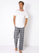 Піжама (футболка + штани) Aruelle Tyler pajama long M Білий/Сірий (5904541436371) - зображення 1