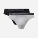 Figi Emporio Armani CC722-111321 L 2 szt. Czarny/Szary (8053320293890) - obraz 1