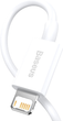 Kabel Baseus Superior Series Fast Charging Lightning 2.4A 1m Biały (CALYS-A02) - obraz 3