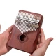 Музыкальный инструмент Калимба Kalimba на 17 язычков Ручное фортепиано Коричневый с Узором K-17-01K - изображение 3