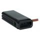 УМБ портативна зарядка XO PR142 30000 mAh повербанк з кабелями з конекторами micro-USB, Lightning, Type-C + ліхтарик Чорний - зображення 4