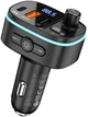 Автомобильное зарядное устройство с FM-модулятором Hoco E62 Fast PD20W + QC3.0 car BT FM transmitter Black (6931474756299) - изображение 1