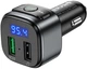 Автомобильное зарядное устройство с FM-модулятором Hoco E67 Fighter QC3.0 car BT FM transmitter Black (6931474762122) - изображение 3