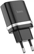 Мережевий зарядний пристрій Hoco C12Q Smart QC3.0 charger Black (6931474716255) - зображення 1