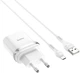 Мережевий зарядний пристрій Hoco C12Q Smart QC3.0 charger set (Micro) White (6931474716286) - зображення 1