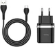 Мережевий зарядний пристрій Hoco C12Q Smart QC3.0 charger set (Type-C) Black (6931474716293) - зображення 2