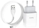 Сетевое зарядное устройство Hoco C72A Glorious single port charger set (Type-C) White (6931474713018) - изображение 3