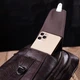 Чоловіча шкіряна сумка через плече для документів та міста Vintage 21306 Коричнева - зображення 4