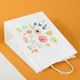 Пакет подарунковий eko-kraft 150*90*240 мм 10 шт/уп Маленький пакетик для романтичного подарунка з малюнком квіти Пакувальний Пакетик з принтом з ручками - зображення 4